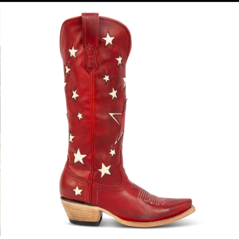 NEW Freebird Red Starzz Leather Boots, Size 10 - Picture 13 of 16